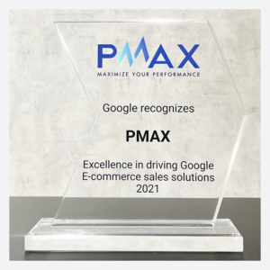 Google recognizes PMAX for excellence in driving Google eCommerce Sales solutions 2021