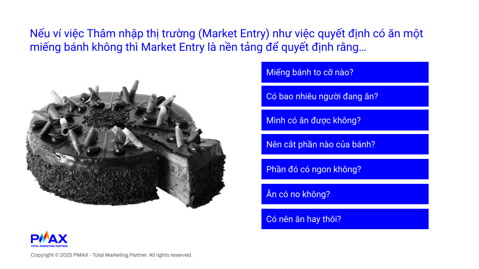 Ảnh 1: Ví dụ về các câu hỏi về Market Entry mà PMAX sẽ trả lời