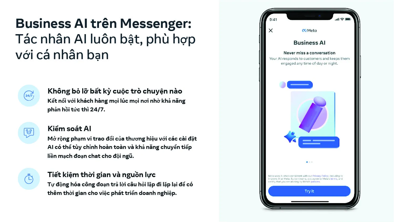 Meta Business AI là bước ngoặt của Thương mại hội thoại